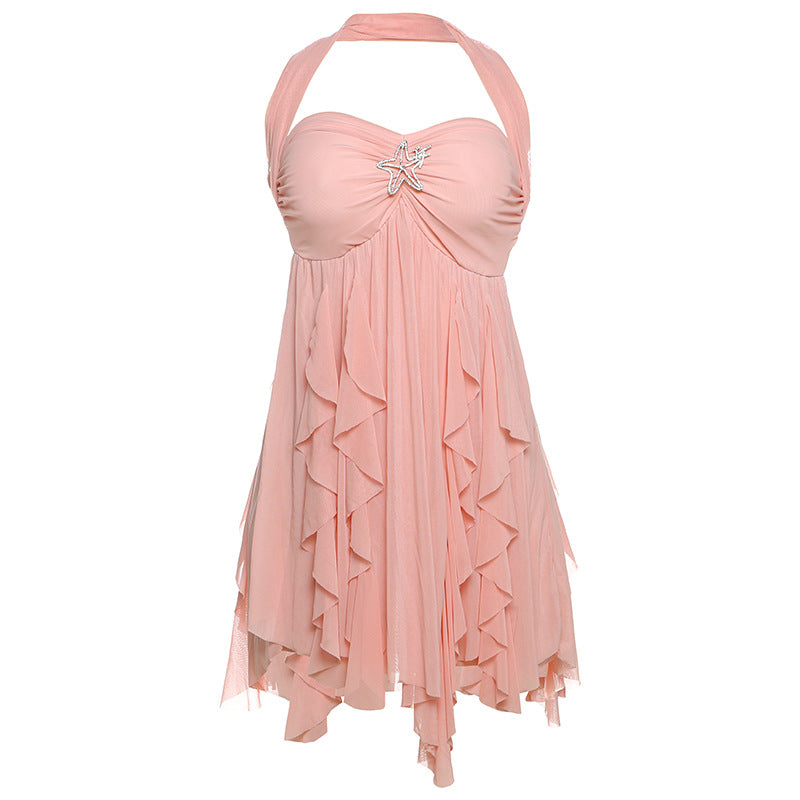 Damen Sommer Kleid – Halter, Rückenfrei