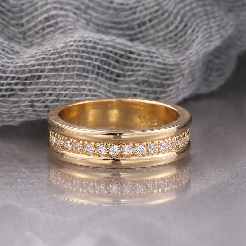 Damen Strass Ring Gold oder Silber – Modeschmuck