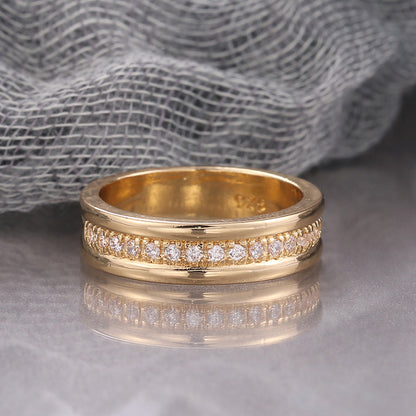 Damen Strass Ring Gold oder Silber – Modeschmuck