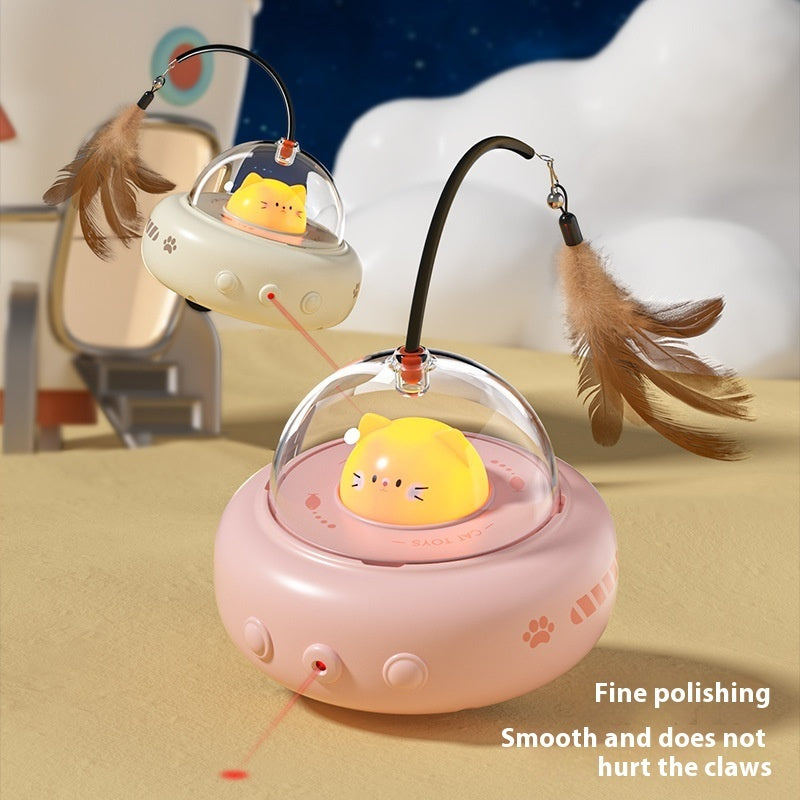 Interaktives Katzenspielzeug elektrisches Ufo