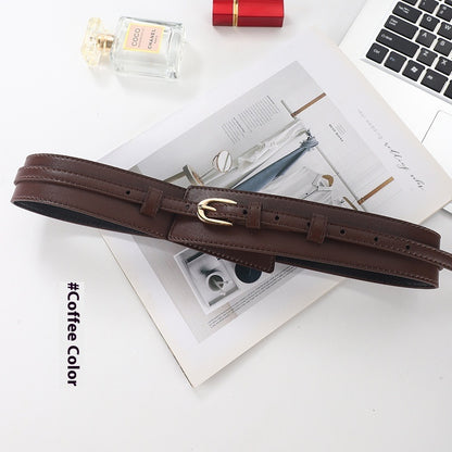 Suit Jacket Fashion Wide Waist Seal Belt