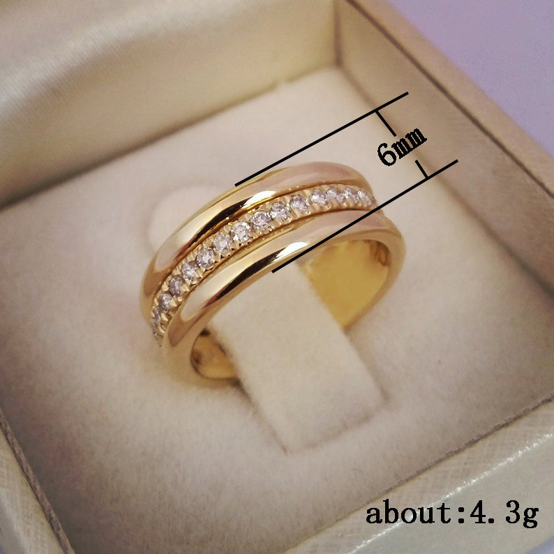 Damen Strass Ring Gold oder Silber – Modeschmuck