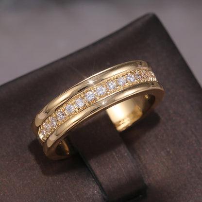 Damen Strass Ring Gold oder Silber – Modeschmuck