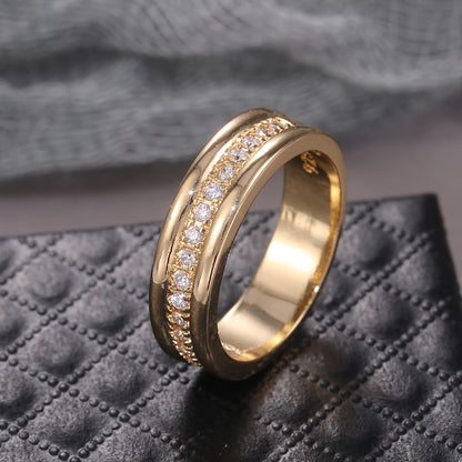 Damen Strass Ring Gold oder Silber – Modeschmuck
