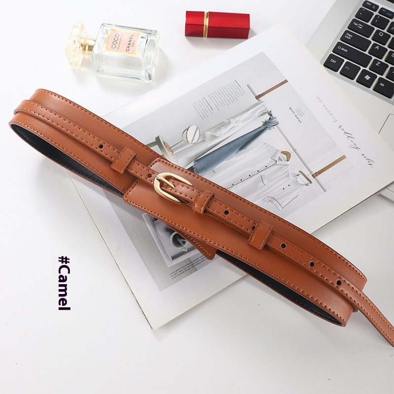 Suit Jacket Fashion Wide Waist Seal Belt