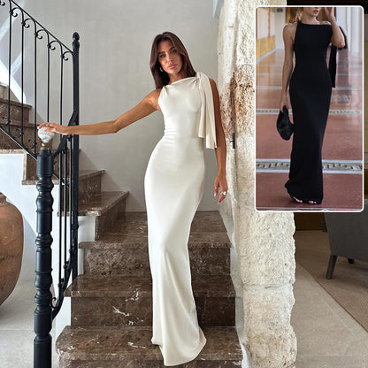 Elegantes One-Shoulder Abendkleid
