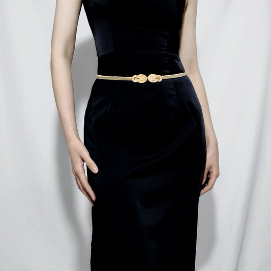 Metal Waist Chain Ladies Elastic Personality Buckle Matching Dress Long Sweater Elegant Graceful