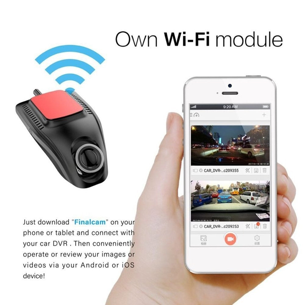 Small Eye Dashcam Auto-DVR-Recorder-Kamera mit WLAN Full HD