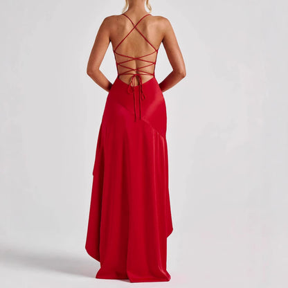Elegantes Abendkleid – Rückenfrei mit Schlitz
