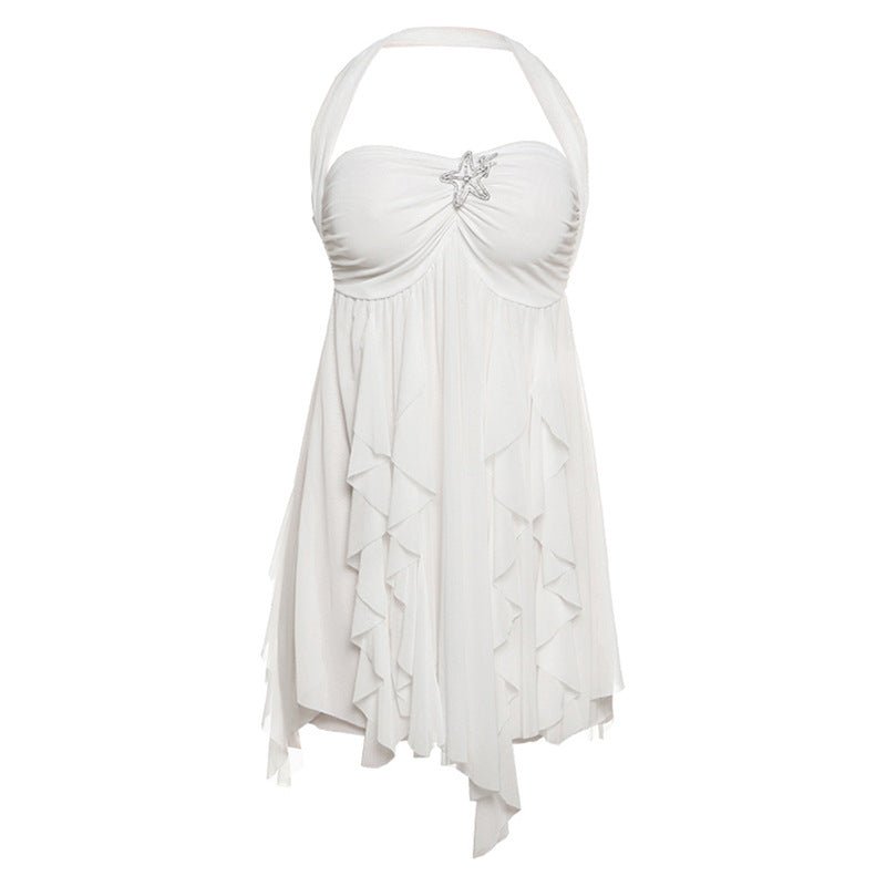 Damen Sommer Kleid – Halter, Rückenfrei