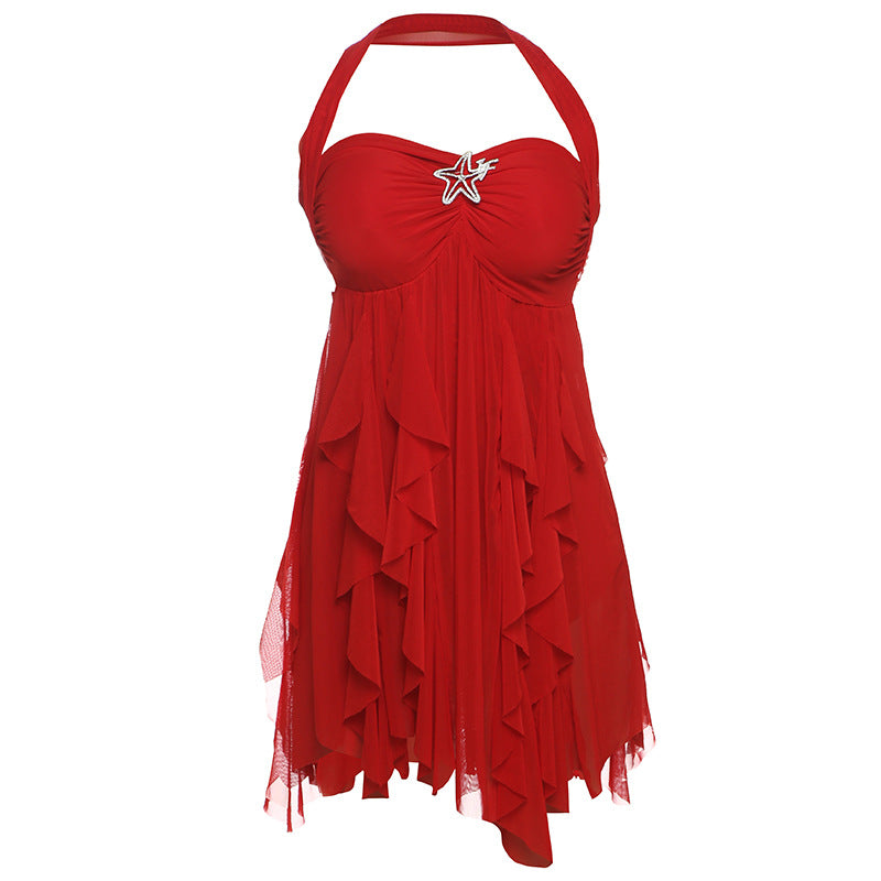 Damen Sommer Kleid – Halter, Rückenfrei
