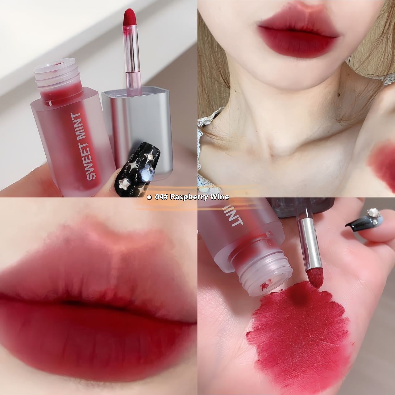 Samt-Lippenlack Matt, Langhaftend & Abfärbefrei