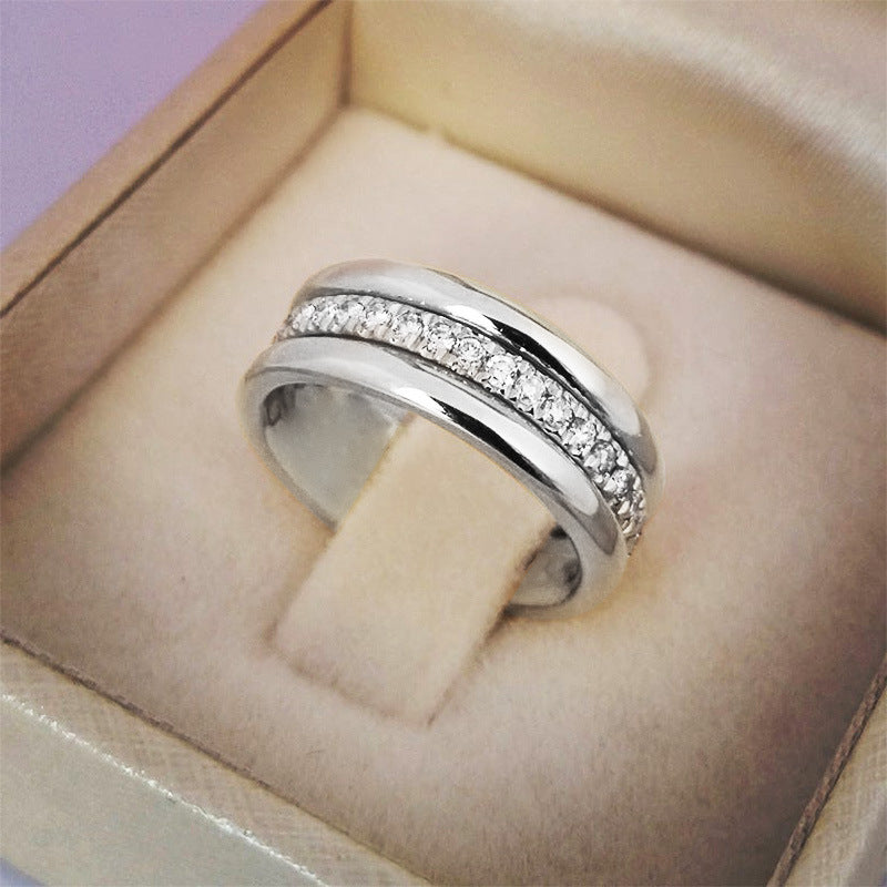 Damen Strass Ring Gold oder Silber – Modeschmuck