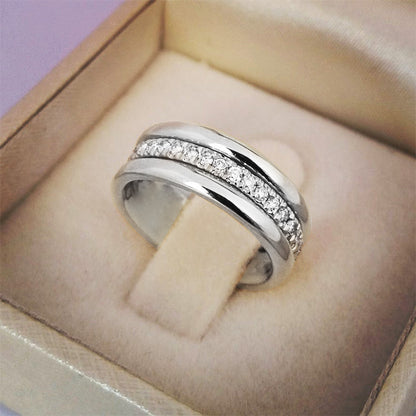 Damen Strass Ring Gold oder Silber – Modeschmuck