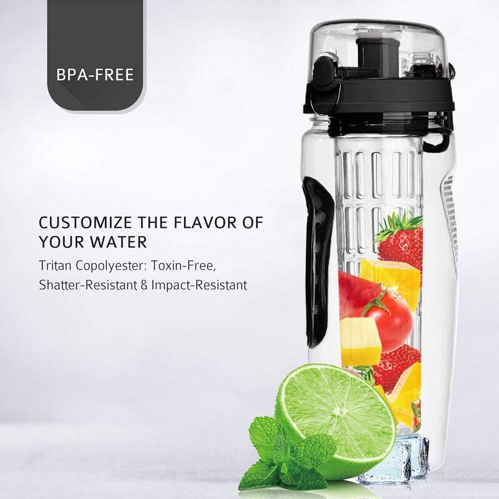 Frucht Infuser Trinkflasche 1L – Sport Wasserflasche