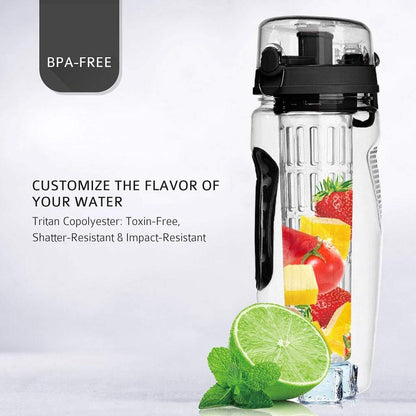Frucht Infuser Trinkflasche 1L – Sport Wasserflasche