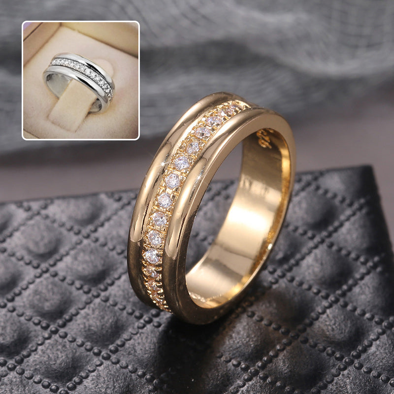Damen Strass Ring Gold oder Silber – Modeschmuck
