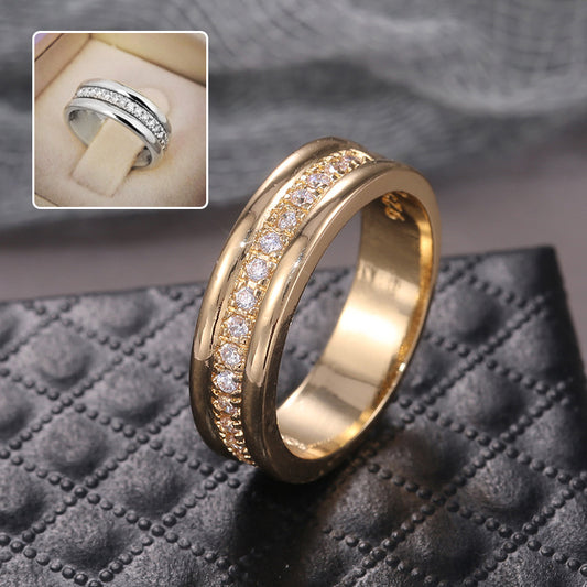 Damen Strass Ring Gold oder Silber – Modeschmuck