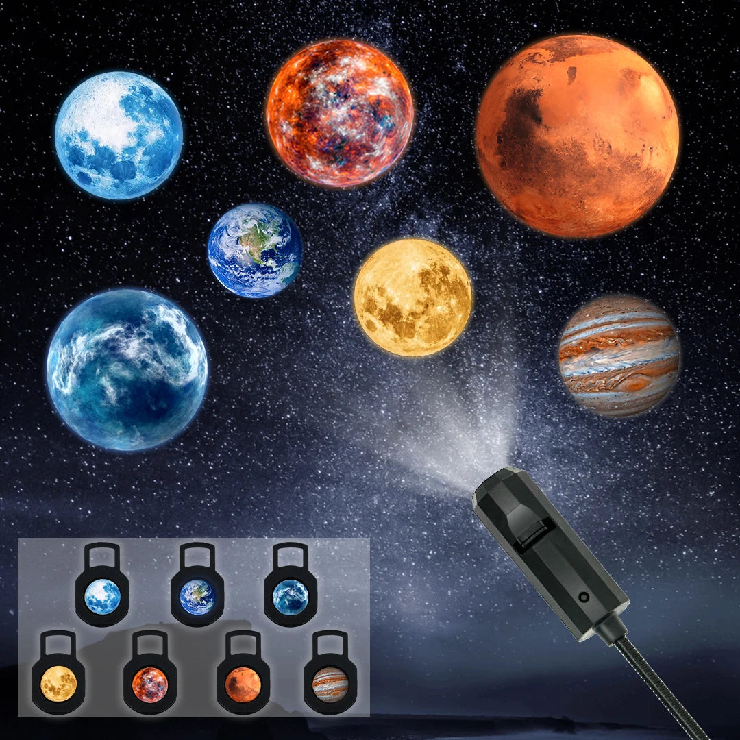 Planetenprojektor 1 Lampe+7 Planeten