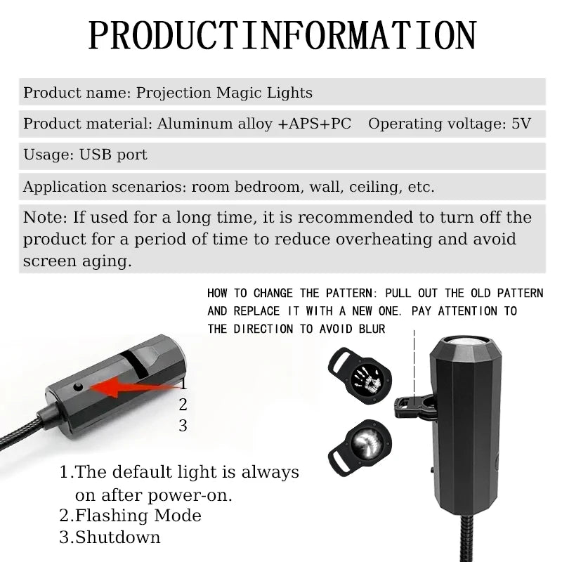 Planetenprojektor 1 Lampe+7 Planeten