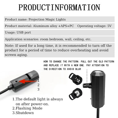 Planetenprojektor 1 Lampe+7 Planeten