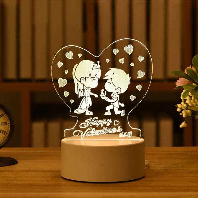 Kreatives Acryl Nachtlicht