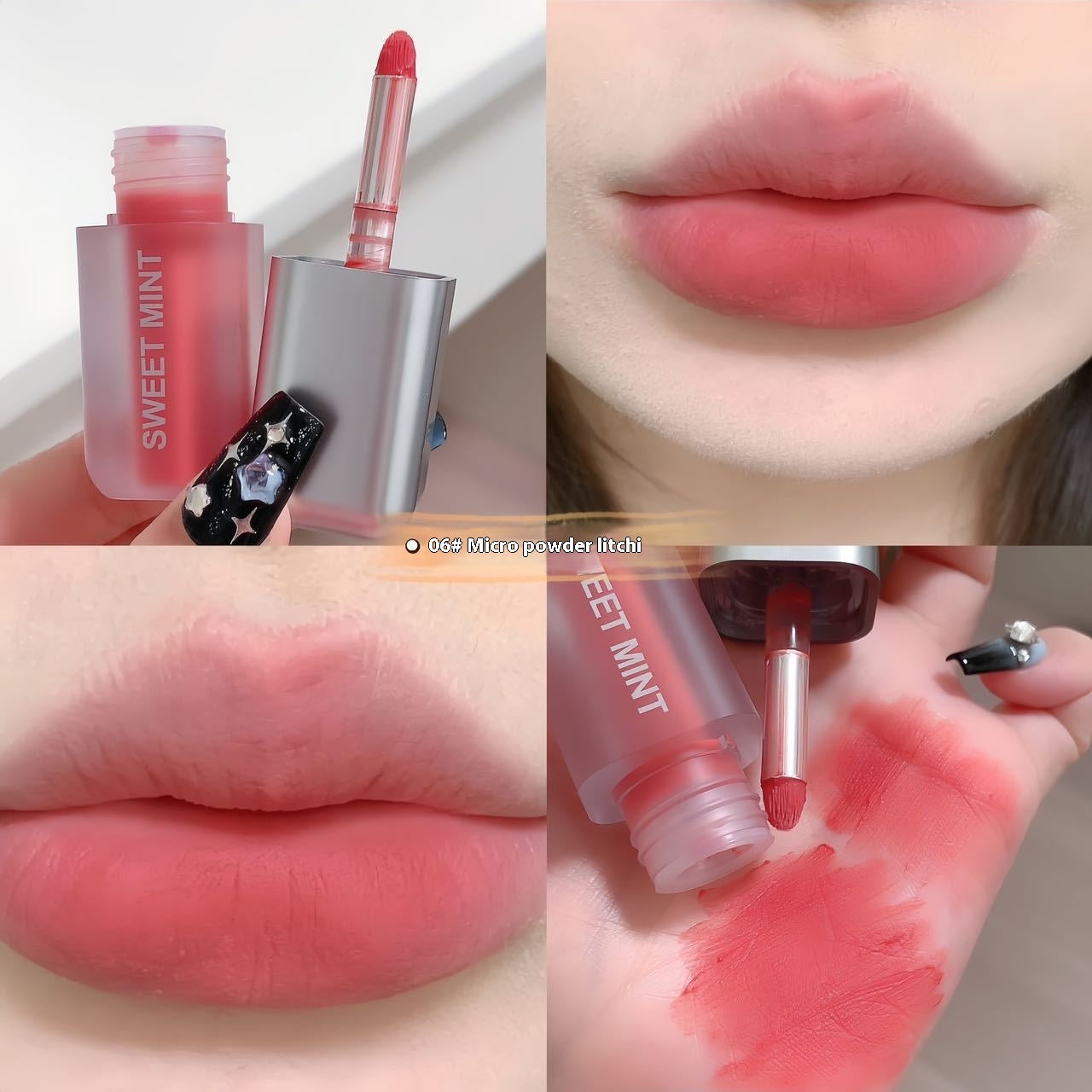 Samt-Lippenlack Matt, Langhaftend & Abfärbefrei