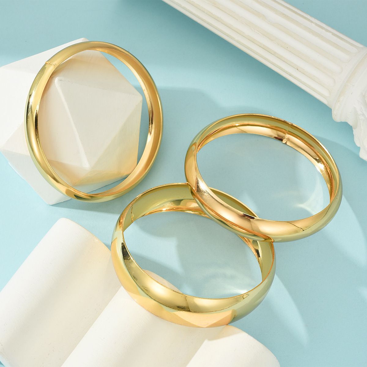 Damen Armbänder geometrisches Armband Dreiteiliges Set