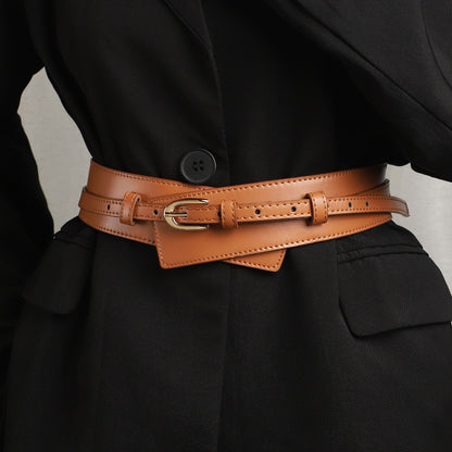 Suit Jacket Fashion Wide Waist Seal Belt