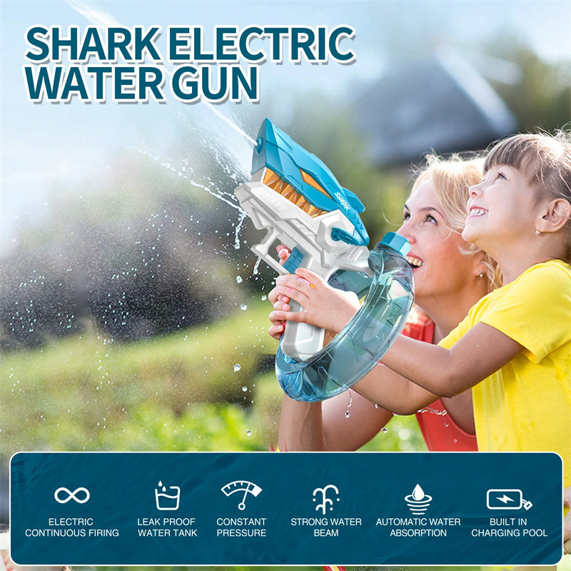 Electric Shark Water Gun – Vollautomatische Wasserpistole mit Dauerfeuer