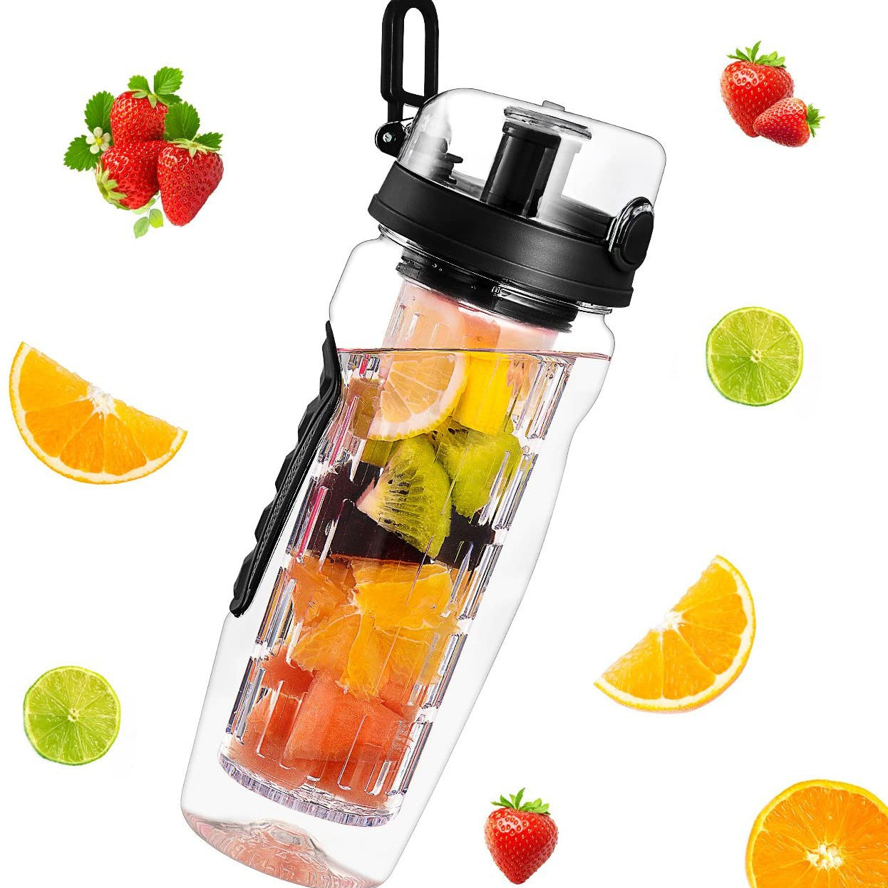 Frucht Infuser Trinkflasche 1L – Sport Wasserflasche